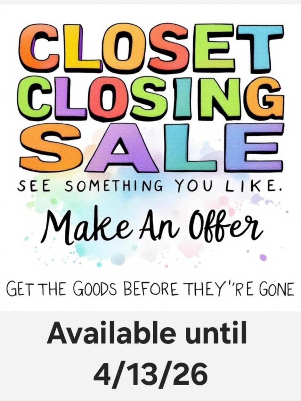 CLOSET CLOSING